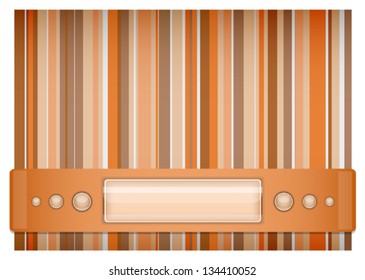 Orange - brown background.  Illustration 10 version