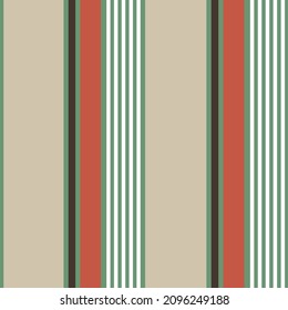 orange brown and cream vector seamless stripe pattern on green background