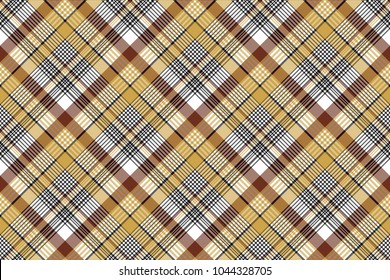 Orange brown fabric texture background seamless pattern. Flat design. Vector illustration.
