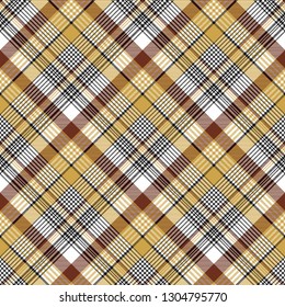 Orange brown fabric texture background seamless pattern. Flat design. Vector illustration.
