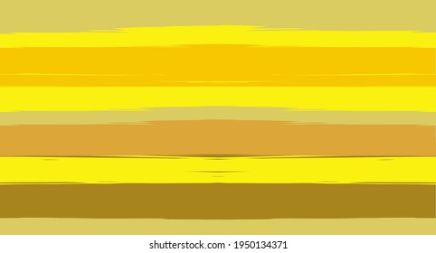 Orange, Brown Lines Seamless Summer Pattern, Vector Watercolor Sailor Stripes. Horizontal Brushstrokes Retro Vintage Hipster Textile Fashion Design. Hand Painted Ink Lines, Geometric Track Prints