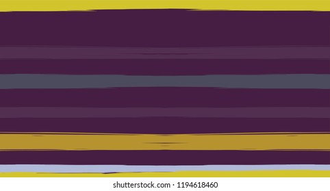 Orange, Brown Vector Watercolor Sailor Stripes Drawn Seamless Summer Pattern. Horizontal Brushstrokes Vintage Trace Grunge Textile Clothe Design. Hand Painted Ink Trace, Male or Female Clothing