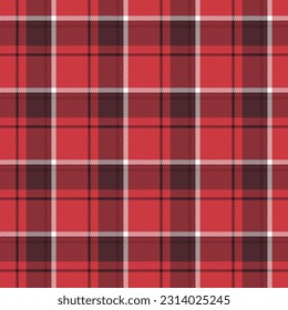 Orange brown white plaid seamless background for textiles, clothing designs, skirts, tablecloths or decorations. Vector illustration.