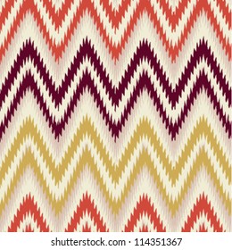 Orange brown and yellow seamless chevron background pattern