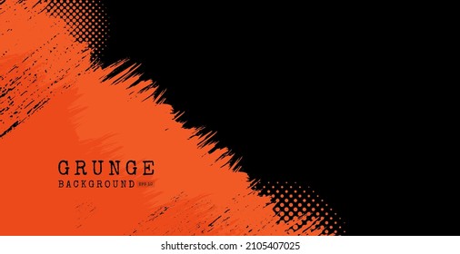 Orange brush background for banner, wallpaper, sales banner and poster