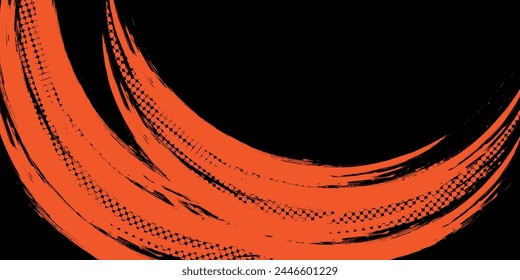 Orange brush background for banner, wallpaper, sales banner and poster