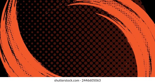Orangefarbener Pinselhintergrund für Banner, Bildschirmhintergrund, Banner und Poster