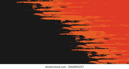 Orangefarbener Pinselhintergrund für Banner, Bildschirmhintergrund, Banner und Poster