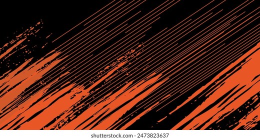 Orange brush background for banner, wallpaper, sales banner and poster