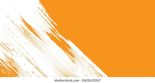 Orange brush stroke background. Grunge texture Background. Abstract Black and white grunge texture.