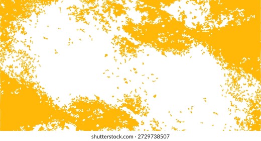 Fondo de trazo de pincel naranja. Salpicadura de tinta naranja en el fondo. Fondo de pincel para Fondo de pantalla, Plantilla de salpicaduras de pintura, Anuncio de suciedad, diseño de acuarela, textura sucia. Fondo de pincel de moda, Vector
