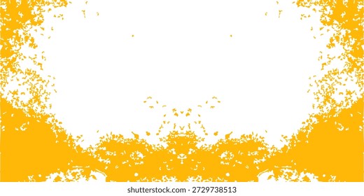 Fondo de trazo de pincel naranja. Salpicadura de tinta naranja en el fondo. Fondo de pincel para Fondo de pantalla, Plantilla de salpicaduras de pintura, Anuncio de suciedad, diseño de acuarela, textura sucia. Fondo de pincel de moda, Vector