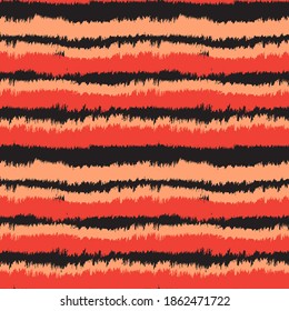 Orange Brush stroke fur pattern design for fashion prints, homeware, graphics, backgrounds