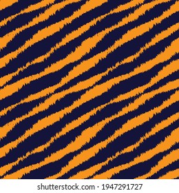 Orange Brush stroke fur pattern design for fashion prints, homeware, graphics, backgrounds