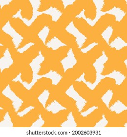 Orange Brush stroke fur pattern design for fashion prints, homeware, graphics, backgrounds