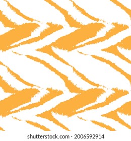 Orange Brush stroke fur pattern design for fashion prints, homeware, graphics, backgrounds
