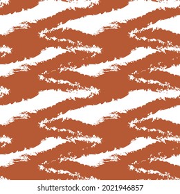 Orange Brush stroke fur pattern design for fashion prints, homeware, graphics, backgrounds