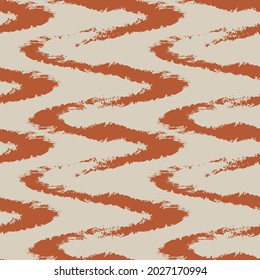 Orange Brush stroke fur pattern design for fashion prints, homeware, graphics, backgrounds