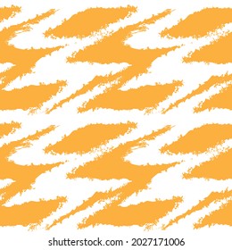 Orange Brush stroke fur pattern design for fashion prints, homeware, graphics, backgrounds