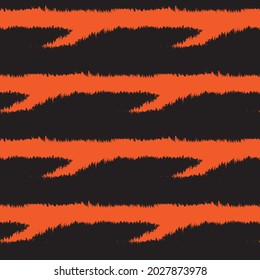 Orange Brush stroke fur pattern design for fashion prints, homeware, graphics, backgrounds