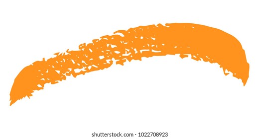 Orange Brushes Grunge Paint stripe. Distressed Vector Brush Stroke. Color Modern Textured banner. Dirty Artistic Design Elements. Creative Design Elements. Perfect For Logo, Banner, Icon. 