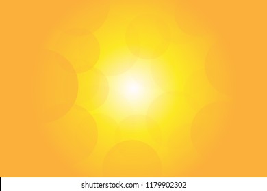 Orange Bubble Bokeh background covering the light