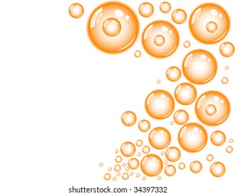 Orange bubble splash