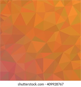 Orange bubblegum polygon abstract background