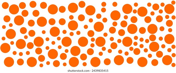 Orange Bubbles soda seamless pattern. white color soap texture.