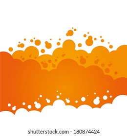Orange Bubbly Background