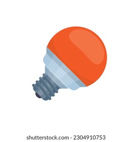 Orange  Bulb icon vector symbol