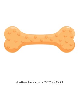 Brinquedo ósseo laranja para cães, promovendo a saúde dentária e proporcionando entretenimento