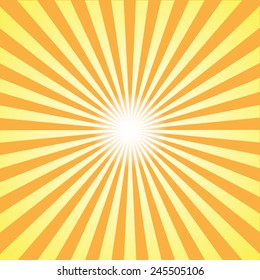 orange burst background. Vector/illustration.