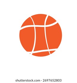 Orange buscateball cector icon design