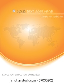 orange business background