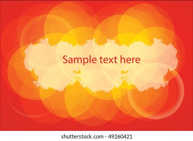 Orange business background. Vector.