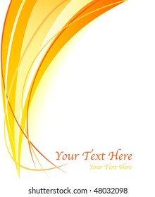 Orange business card