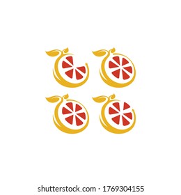 orange business chart development logo icon vector symbol