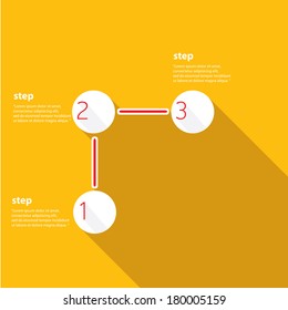 orange Business graph and chart background. vector illustration