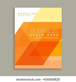orange business magazine brochure template
