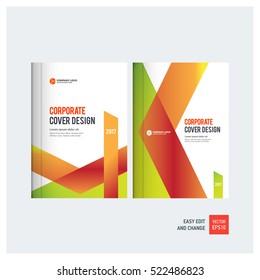 Orange business multipurpose annual report brochure flyer design template vector, Leaflet cover presentation abstract geometric background, modern publication poster magazine, layout in A4 and A5 size