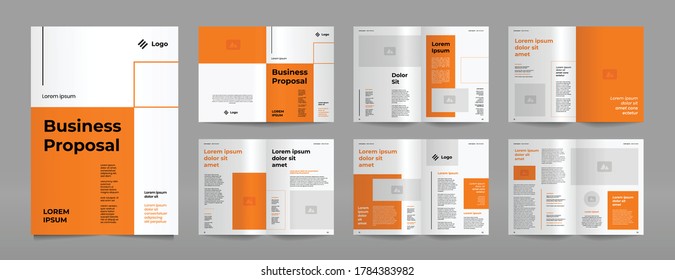 orange business proposal design template