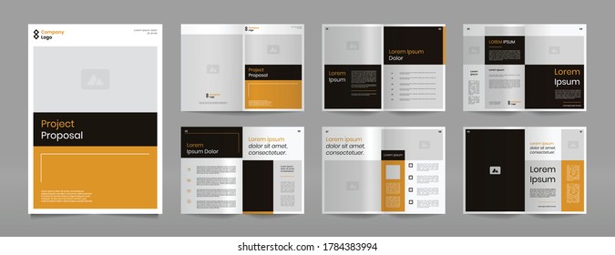 orange business proposal design template