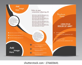 Orange Business Tri Fold Brochure