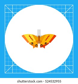 Orange butterfly icon