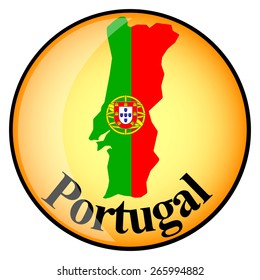 orange button with the image maps of Portugal in the form of national flag