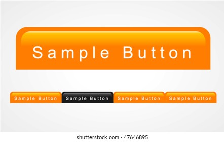 orange buttons with black alternation (on state)