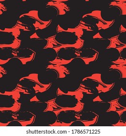 Orange Camouflage abstract seamless pattern background suitable for fashion textiles, graphics