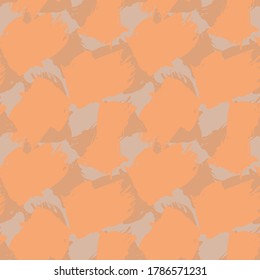 Orange Camouflage abstract seamless pattern background suitable for fashion textiles, graphics