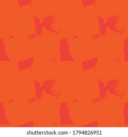 Orange Camouflage abstrakter, nahtloser Musterhintergrund, geeignet für Modetextilien, Grafiken